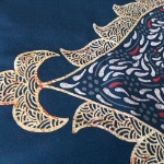 تصویر  بیرق السلام علیک یا فاطمه زهرا (س) طرح اشک / 140*65