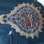 تصویر  بیرق السلام علیک یا فاطمه زهرا (س) طرح اشک / 140*65