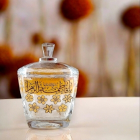 قندان بلور طرح یا فاطمه الزهرا