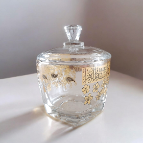 قندان بلور طرح یا فاطمه الزهرا