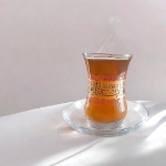 استکان کمر باریک طرح یا فاطمه الزهرا