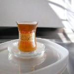 استکان کمر باریک طرح یا فاطمه الزهرا