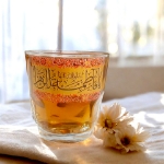 استکان عینکی طرح یا فاطمه الزهرا