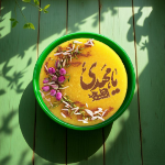 تصاویر شابلون شله زرد طرح یا مهدی