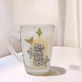 قیمت استکان دسته دار بزرگ صلی الله علیک یا فاطمه الزهرا