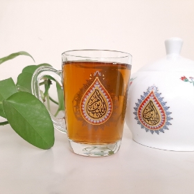 استکان دسته دار بزرگ طرح  ام البنین- بسته 6 تایی