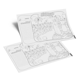 مدل نقاشی غدیری با شعار تو آسمون نوشته غدیر راه بهشته - A4