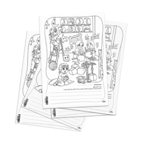 مدل نقاشی کودکانه نیمه شعبان با شعار از پدر مهربان تر - A4