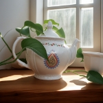 قوری چینی مجلسی طرح ام البنین - 800 سی سی