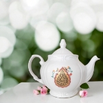 قوری چینی مجلسی طرح یا اباعبدالله- یا ابالفضل -  ۱ لیتری