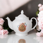 قوری چینی مجلسی طرح یا اباعبدالله- یا ابالفضل -  ۱ لیتری