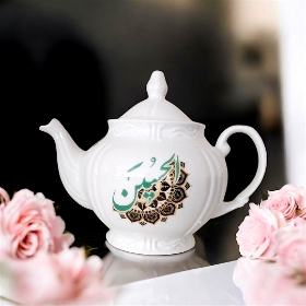 قوری چینی مجلسی طرح الحسین -  ۱ لیتری