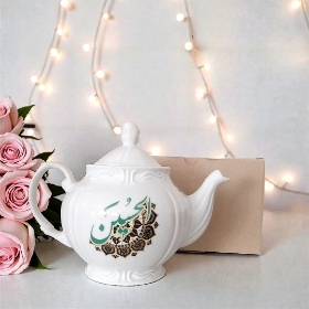 قوری چینی مجلسی طرح الحسین -  ۱ لیتری