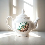 قوری چینی مجلسی طرح الحسین -  ۱ لیتری