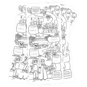 برگه نقاشی ویژه پیاده روی اربعین