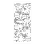 برگه نقاشی ویژه پیاده روی اربعین