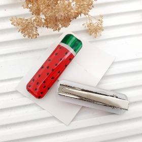 گیره مو مستطیلی دخترانه طرح یلدا - بسته 2 عددی