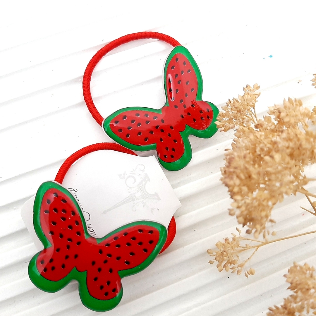 کش مو دخترانه پروانه ای طرح یلدا - بسته 2 عددی