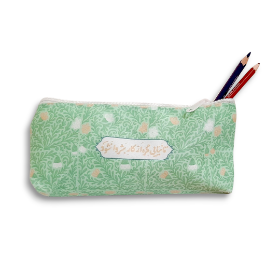 جامدادی مذهبی پارچه ای طرح تا نیایی گره از کار بشر وا نشود - سبز- کد 6574