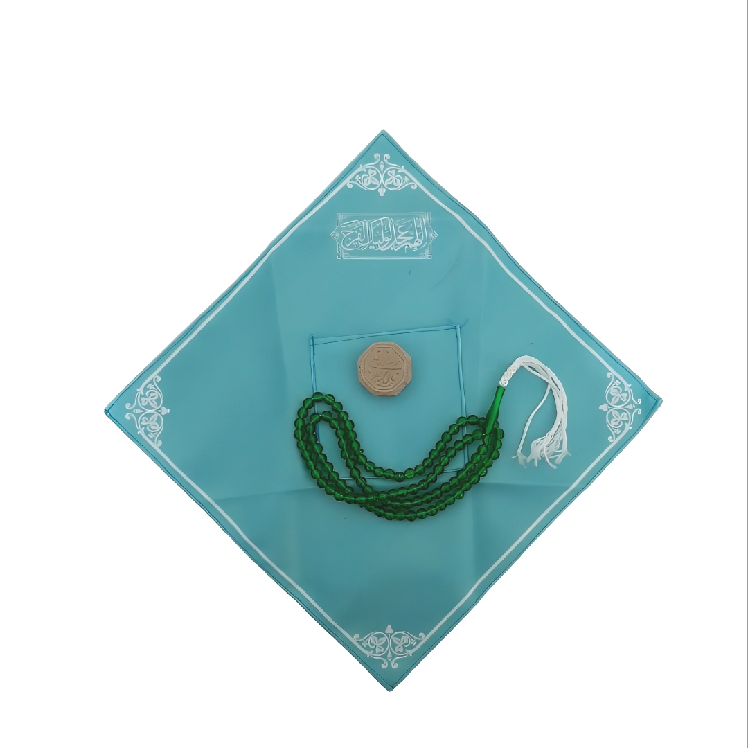 جانماز طرح اللهم عجل لولیک الفرج - سبزآبی- کد 4162