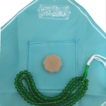 جانماز طرح اللهم عجل لولیک الفرج - سبزآبی- کد 4162