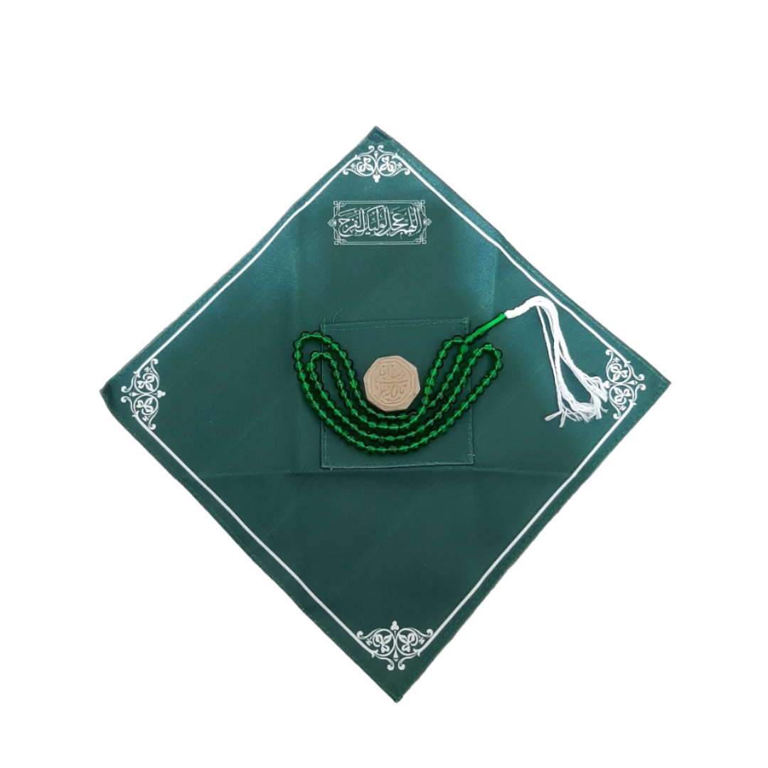 جانماز طرح اللهم عجل لولیک الفرج - سبز پر رنگ- کد 301