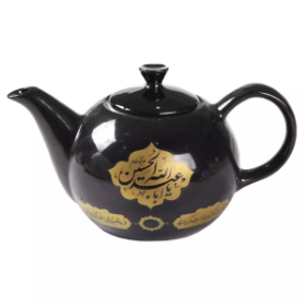 خرید قوری چینی طرح یا ابالفضل العباس و اباعبدالله علیه السلام - 1 لیتری - کد 6080- فروشگاه دیدار