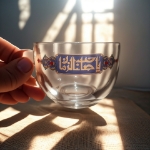 خرید فنجان بلور طرح یا صاحب الزمان- 6590