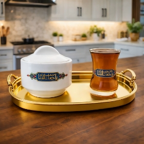 خرید قندان چینی طرح یا صاحب الزمان- 6593