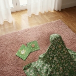 خرید جانماز دو تیکه کیفی طرح یا مهدی ادرکنی-6597