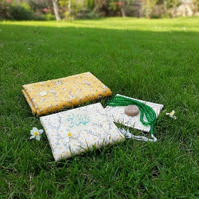 خرید جانماز دو تیکه کیفی طرح ای گل یاس گل نرگس تو می آید- 6598