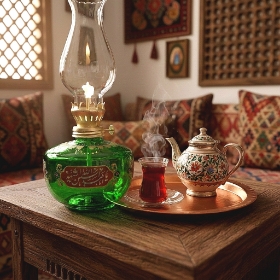 خرید چراغ گردسوز طرح یا اباعبدالله الحسین الشهید- 6607