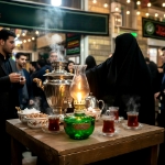 خرید چراغ گردسوز طرح یا اباعبدالله الحسین الشهید- 6607