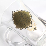 تصویر استکان مذهبی کمر باریک دسته دار طرح یا مهدی ادرکنی - بسته 6 عددی - کد 306 - فروشگاه دیدار