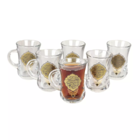 خرید استکان کمر باریک طرح یا رقیه بنت الحسین - بسته 6 عددی - کد 2116 - فروشگاه دیدار