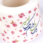 خرید ست قوری چینی طرح یک دل دارم یک امیر و علی ولی الله - 2.5 لیتر  - کد 6085 - فروشگاه دیدار