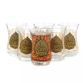 خرید استکان کمر باریک طرح بقیه الله - بسته 6 عددی - کد 4094 - فروشگاه دیدار