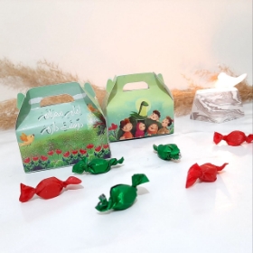 خرید جعبه شکلات طرح امام مهربانم دوستت دارم - سبز - بسته 50 عددی- 6663