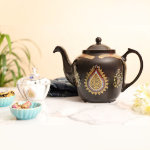 خرید قوری چینی مشکی طرح یا اباعبدالله - یا ابالفضل - 3 لیتر- 6641 - فروشگاه دیدار