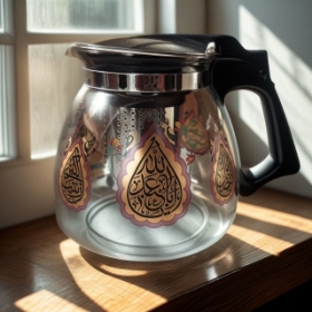 خرید قوری پیرکس طرح یا اباعبدالله - یا ابالفضل - یا زینب- 6021