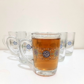 خرید استکان دسته دار بزرگ طرح حجة بن الحسن - آبی- بسته 6 عددی-6671