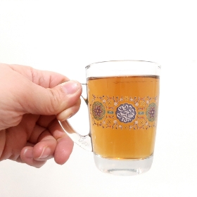 خرید استکان دسته دار بزرگ طرح حجة بن الحسن - آبی- بسته 6 عددی-6671