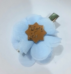 خرید گل سر پلاک دار آبی - یا مهدی- کد 6690- فروشگاه دیدار