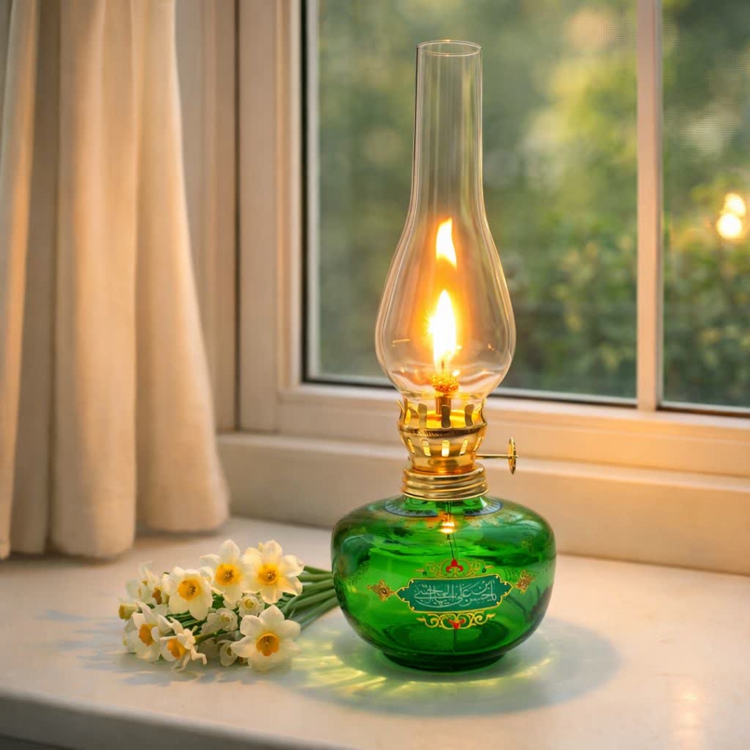 خرید چراغ گردسوز طرح یا حسن بن علی ایها المجتبی- کد 6602- فروشگاه دیدار