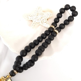 خرید تسبیح 33 دانه پلاک دار امام عصر - مشکی- کد 6689- فروشگاه دیدار