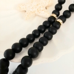 خرید تسبیح 33 دانه پلاک دار امام عصر - مشکی- کد 6689- فروشگاه دیدار