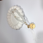 خرید تسبیح 33 دانه پلاک دار امام عصر - سفید- کد 6693- فروشگاه دیدار