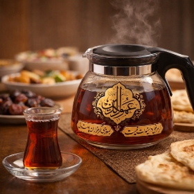 خرید قوری پیرکس طرح السلام علیک یا عمود الدین- کد 6076- فروشگاه دیدار