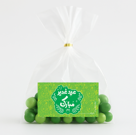 خرید برچسب مستطیل طرح عید غدیر مبارک - سبز پر رنگ - بسته 50 عددی- کد 6739- فروشگاه دیدار