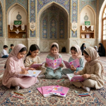 خریددفتر خط دار طرح تو کهکشان نوشته غدیر راه بهشته - صورتی- کد 6841- فروشگاه دیدار